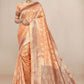 Contemporary Organza Orange Weaving Saree
