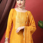 Palazzo Salwar Suit Silk Orange Embroidered Salwar Kameez