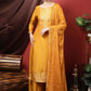 Palazzo Salwar Suit Silk Orange Embroidered Salwar Kameez