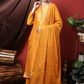 Salwar Suit Silk Orange Embroidered Salwar Kameez