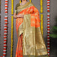Classic Banarasi Silk Orange Weaving Saree