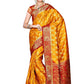 Classic Kanjivaram Silk Orange Zari Saree