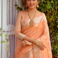 Trendy Saree Silk Orange Booti Saree