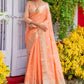 Trendy Saree Silk Orange Booti Saree