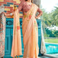 Classic Brasso Orange Fancy Work Saree