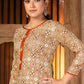 Trendy Suit Cotton Orange Print Salwar Kameez