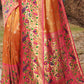 Traditional Saree Silk Orange Weaving Saree