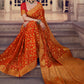 Trendy Saree Chiffon Silk Orange Weaving Saree