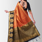 Contemporary Art Silk Uppada Silk Orange Zari Saree