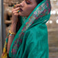 Classic Organza Turquoise Weaving Saree