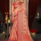 Classic Organza Multi Colour Embroidered Saree
