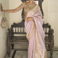 Contemporary Organza Silk Purple Patch Border Saree