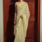 Contemporary Organza Sea Green Lace Saree