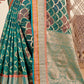 Trendy Saree Organza Multi Colour Fancy Work Saree