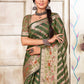 Trendy Saree Organza Green Fancy Work Saree