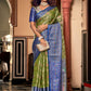 Classic Organza Green Jacquard Work Saree