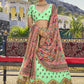 Lehenga Choli Organza Green Weaving Lehenga Choli