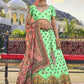 Lehenga Choli Organza Green Weaving Lehenga Choli