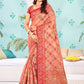 Designer Organza Multi Colour Embroidered Saree