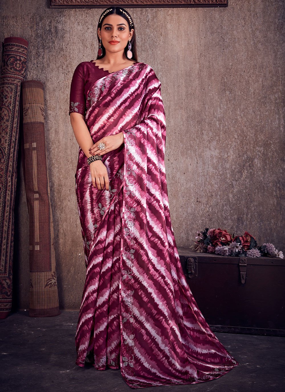 Contemporary Organza Multi Colour Digital Print Saree