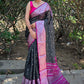 Contemporary Organza Multi Colour Jacquard Work Saree