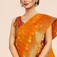 Trendy Saree Organza Mustard Weaving Saree