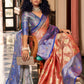 Classic Organza Peach Jacquard Work Saree