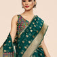 Classic Organza Green Weaving Saree