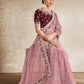 Classic Organza Pink Embroidered Saree