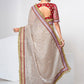 Trendy Saree Organza Cream Dori Work Saree