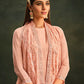 Salwar Suit Organza Peach Embroidered Salwar Kameez