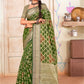 Trendy Saree Organza Multi Colour Fancy Work Saree