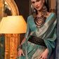 Classic Organza Sea Green Weaving Saree