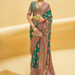 Trendy Saree Brasso Organza Green Weaving Saree