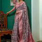 Classic Cotton Organza Multi Colour Print Saree