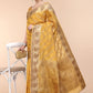 Classic Organza Yellow Patch Border Saree