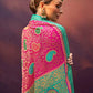 Classic Brasso Rani Paisley Print Saree