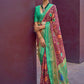 Trendy Saree Brasso Wine Paisley Print Saree