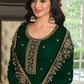 Pakistani Salwar Suit Georgette Green Embroidered Salwar Kameez