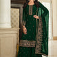 Pakistani Salwar Suit Georgette Green Embroidered Salwar Kameez