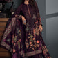 Palazzo Salwar Suit Pashmina Wine Digital Print Salwar Kameez