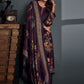 Palazzo Salwar Suit Pashmina Wine Digital Print Salwar Kameez