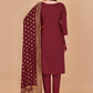 Pant Style Suit Banarasi Silk Maroon Booti Salwar Kameez