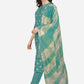 Pant Style Suit Chinon Silk Green Embroidered Salwar Kameez