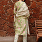 Pant Style Suit Cotton Green Lace Salwar Kameez