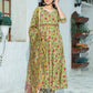Pant Style Suit Cotton Green Lace Salwar Kameez