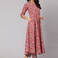 Pant Style Suit Cotton Peach Print Salwar Kameez