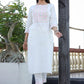 Party Wear Kurti Cotton White Embroidered Kurtis