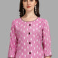 Party Wear Kurti Rayon Pink Print Kurtis