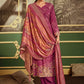 Salwar Suit Pashmina Magenta Digital Print Salwar Kameez